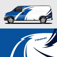 Autocollant personnalisé pour food truck, film d'impression vinyle auto-adhésif imperméable pour la restauration mobile