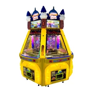 Hot Sale Golden Castle Coin Pusher Game Magician Video Machine of Lottery Ticket Redemption Arcade