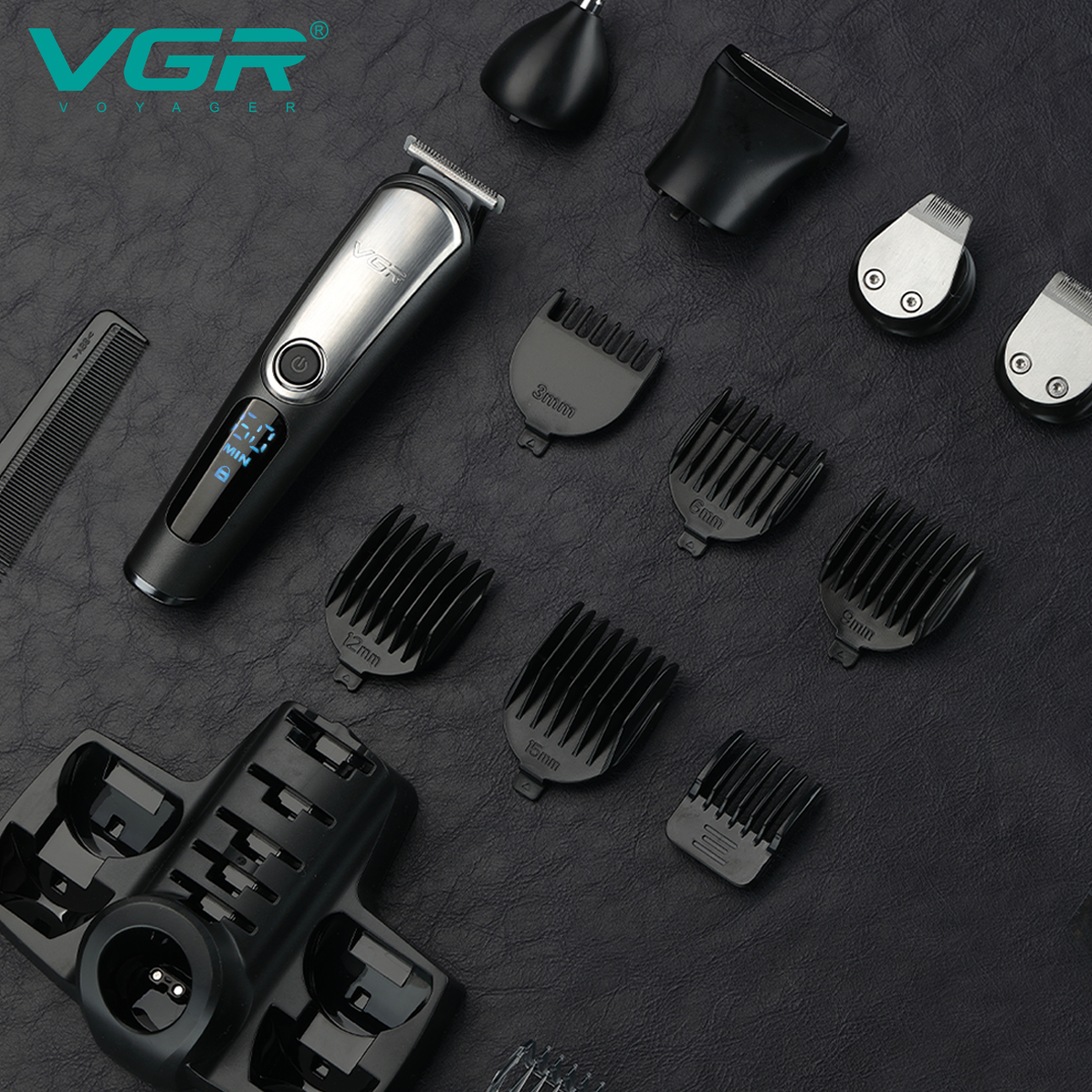 VGR V-105 Professional Men's Grooming Kit - 5 in 1 Beard Trimmer