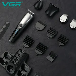 VGR V-105 Professional Men's Grooming Kit 5 In 1 Beard Nose Ear Hair Trimmer Rechargeable Electric Shavers For Men