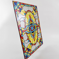 Vitres de Chambre à Coucher en Verre Flotté Trempé sur Mesure, Style Européen, Protection de la Vie Privée pour Hôtels, Décoration d'Églises, Vitraux Chinois