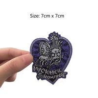 Autocollants de style d'équipe sur le thème de la musique Écussons brodés Fer à repasser Broderie de notes de guitare Écussons vintage pour coudre sur appliques