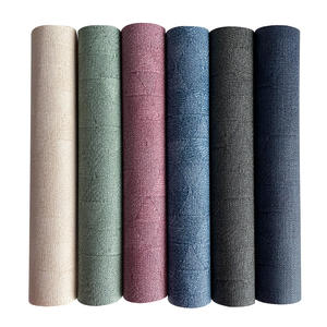 0,7mm flor en relieve Jeans <span class=keywords><strong>polipiel</strong></span> PU tela de cuero de imitación para Diy hacer bolsos prendas lazos manualidades Material decoraciones - Product Image 3