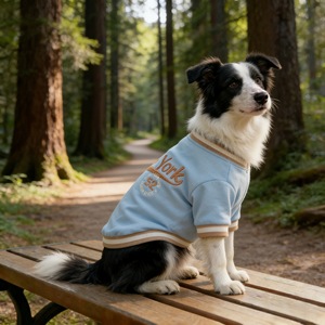 Pet Clothes Dog Jacket <b>Denim</b> Classic Style Four Seasons Polyester <b>Material</b> Small Dog Wear - Product Image 3