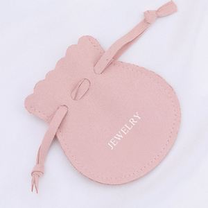 Pochette d'emballage pour bijoux, sac à bijoux en velours, mini sac cadeau personnalisé avec logo, sac à bijoux avec cordon de serrage, sac pour cadeaux de mariage - Product Image 3