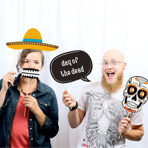 2026 Artículos de Papel para Fiestas <span class=keywords><strong>del</strong></span> Día de Muertos y <span class=keywords><strong>Carnaval</strong></span> Mexicano Transfronterizo: Gafas y Letreros de Mano. Venta al por Mayor Disponible. - Product Image 3