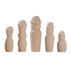 Figuras de Madera para Manualidades, Color Madera Natural Pulida, para Niños de 5 a 7 Años, Set Familiar - Product Image 3