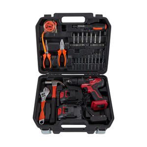 Juego de taladro eléctrico Uetoo de 12v con batería, portabrocas de 1/4 pulgada y kit de herramientas para reparaciones domésticas y proyectos de bricolaje. - Product Image 1