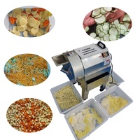 220V Automatische Groentesnijder & Fruit Snijder Chili Prei Kool Snijmachine Aardappel Snijmachine Wortel Ui Shredder Machine