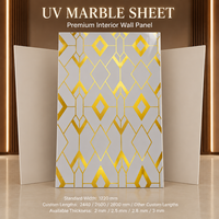 Panneau mural décoratif en PVC brillant MORLENX gris or géométrique, résistant aux UV, pour la décoration intérieure moderne des hôtels et villas