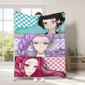Nueva Manta Exclusiva Transfronteriza de Kpop Demon Hunters Exorcist Girl, la Más Vendida, con Impresión Digital por Transferencia de Calor y Diseño de Dibujos Animados - Product Image 2
