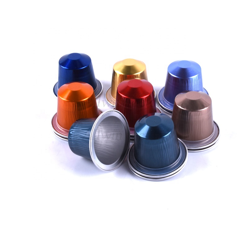 Горячая продажа Одноразовые пустые алюминиевые кофейные капсулы контейнер с крышкой Martello кофейные капсулы