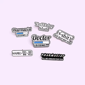 6 Phong Cách Tình Yêu Toán Học Men Pins Tùy Chỉnh Hóa Học Dược Sĩ Phương Trình Bác Sĩ Trâm Cài Với Báo Giá Túi Vải Ve Áo Pin Chữ - Product Image 6