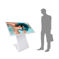 Kiosque d'affichage numérique interactif tactile autonome de 32 pouces tout-en-un pour intérieur, écran d'accueil, OEM SDK, 1 an, métal
