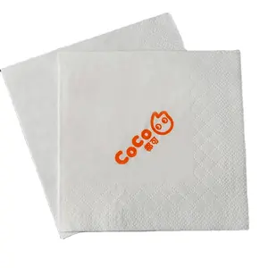 2023 new products white custom decoupage paper dinner napkins