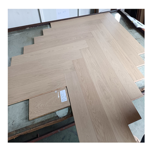 Xương Cá sàn gỗ cao cấp ánh sáng màu keo xuống rắn gỗ cứng gỗ sồi trắng xương cá thiết kế sàn gỗ - Product Image 1