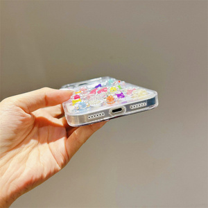 Funda para Teléfono Móvil con Diseño de Mariposa Brillante para iPhone 17 Air 16 15 14 Pro Max, Resina Transparente, Flores, Luna y Estrellas, Carcasa Trasera DIY - Product Image 6