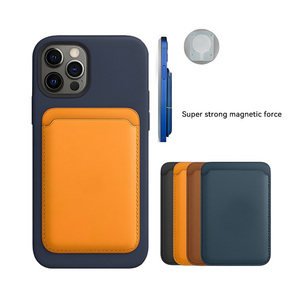 Soportes <span class=keywords><strong>de</strong></span> cuero PU <span class=keywords><strong>de</strong></span> primera calidad para textura <span class=keywords><strong>de</strong></span> teléfono móvil fácil <span class=keywords><strong>de</strong></span> usar tarjeta <span class=keywords><strong>de</strong></span> identificación <span class=keywords><strong>de</strong></span> crédito billetera magnética tarjetero - Product Image 1