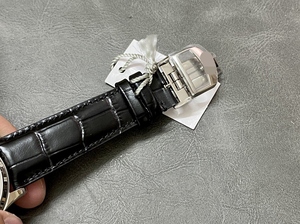 Montre mécanique haut de gamme exclusive et limitée, en acier inoxydable et cuir, pour homme et femme, avec cadran à aiguilles en cristal saphir - Product Image 6
