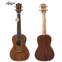 Aiersi ukulele de concerto profissional laminado koa, intrusão musical