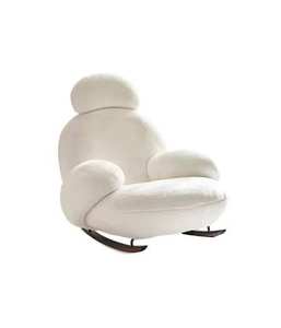 Fauteuil Baymax moderne à bascule, chaise longue mignonne et compacte, petit canapé paresseux pour balcon, le choix des célébrités d'Internet - Product Image 1