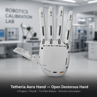 Main robotique intelligente et dextre TetherIA Aero, à commande manuelle, multi-doigts, pour la recherche et la manipulation