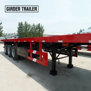 Hot Bán Cimc Chất Lượng Container Chassis Công Nghiệp 12.5M Quest 40ft 3 Trục 60T Phẳng Trailer Rộng Với Container khóa