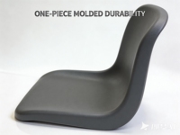 Chaise de conférence et d'événement empilable en plastique OK-505 avec structure en acier thermolaqué – Conception empilable pour l'éducation et les conférences