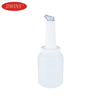 Bouteille de 2,5 L pour le stockage et le versement, en plastique écologique, pour jus et spiritueux, outils de bar pour hôtel, restaurant, maison