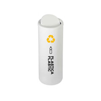Lignes lisses garanties de qualité et poubelle ronde durable de conception fonctionnelle pour le recyclage