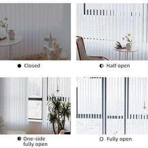 Stores à illusion motorisés pour patio, stores à rideaux à lamelles pour porte coulissante, stores verticaux de luxe - Product Image 6