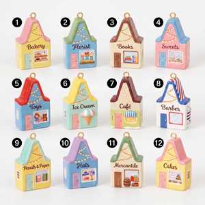 Accessoires de pendentif petite maison en acier inoxydable, style européen et américain, pour DIY, avec chaîne de base, plaqué or par électrolyse sous vide, breloque - Product Image 6