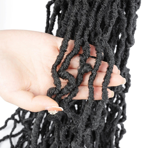 Papillon Locs Crochet Cheveux Synthétiques 18 24 36 Pouces Doux En Détresse Papillon Locs Faux Crochet Cheveux Papillon Locs Nu Faux - Product Image 4