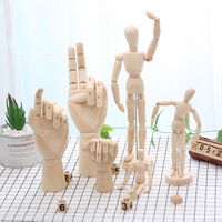 Mannequin d'artiste de taille personnalisée, support de bureau mobile, dessin de mannequin en bois pour la décoration intérieure