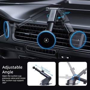 Prezzo di fabbrica supporto per auto caricatore Wireless 15W magnetico Wireless di ricarica per telefono auto supporto per cruscotto supporto per cellulare auto - Product Image 2