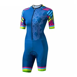 Toptan Pro takım triatlon atleti bisiklet Jersey deri takım elbise tulum döngüsü giyim çin üretici çin'de yapılan