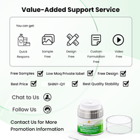Crème hydratante légère pour le visage à base de plantes, de centella asiatica, d'aloe vera et d'acide hyaluronique, pour peaux grasses, crème visage botanique Clarité