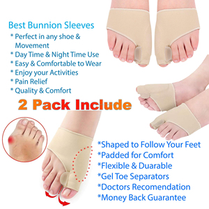 Correcteur d'oignon et Kit de soulagement de la douleur Hallux Valgus, redresseur de gros orteils, attelle réglable, manchons, séparateur d'orteils - Product Image 4