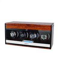 Eonluxe Boîte de rangement pour remontoir de montre mécanique en bois, finition laquée piano, contrôle par écran tactile, NOUVEAU