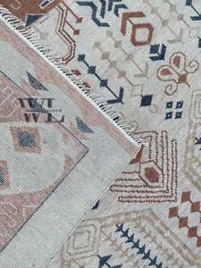 Tapis d'intérieur en laine de Nouvelle-Zélande noué à la main, blanc chaud, tapis turc Oushak, tapis en laine épaisse, tapis noué doux, grand tapis d'intérieur - Product Image 4