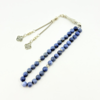 Chapelet de prière islamique, bracelets arabes, perles de prière en corail bleu 10mm 33 pièces, roses musulmanes, Louange à Dieu, Misbaha Tasbih Rosary