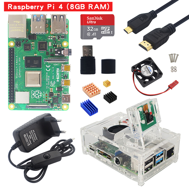 Hot selling raspberry pi 4 model b 8gb kit starter kit With best Price