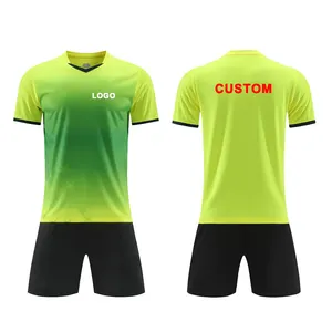 Wholesale Training Soccer Uniform Team Blank Plus Size Custom Men's Kids Football Uniforms Fitness Soccer Tracksuit Jerseys