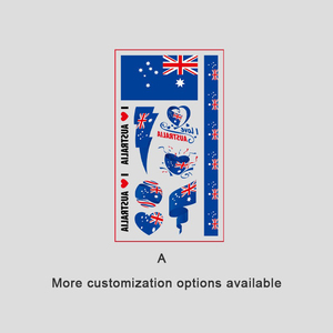 Pegatina de Tatuaje Facial Grande de <span class=keywords><strong>4x4</strong></span> Pulgadas, Impermeable, con Diseño de Bandera, para Pecho y Brazo - Product Image 3