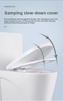 Offre Spéciale : Ensemble WC Monobloc en Céramique avec Siphon en S et Siphon en P pour Salle de Bain - Articles Sanitaires
