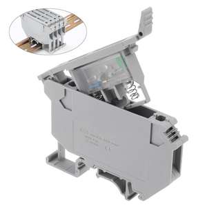 Connecteur <span class=keywords><strong>de</strong></span> fil en plastique gris UK5-HESI à visser, résistant, pour rail DIN C45, bornier <span class=keywords><strong>de</strong></span> fusible, outils pour éclairage LED - Product Image 4