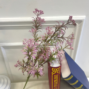 Estilo <span class=keywords><strong>de</strong></span> bosque al aire libre Guía <span class=keywords><strong>de</strong></span> camino blanco y verde fresco Arreglo floral Decoración <span class=keywords><strong>Hortensia</strong></span> verde Delphinium Planta verde - Product Image 5