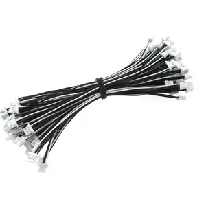 Custom jst eh to xh connector black and white color 4 pin loom wire harness