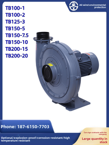 TB125-3 2.2KW 380V เครื่องเป่าลมแรงเหวี่ยงแบบแรงดันปานกลาง อลูมิเนียมอัลลอยด์ 2500 รอบต่อนาที สำหรับดูดอากาศ ระบบสุญญากาศ และระบบลำเลียงด้วยลม (OEM) - Product Image 5