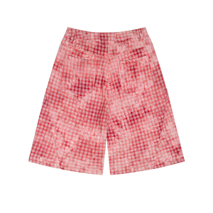<strong>Men's</strong> Woven Mid Waist Street Vintage Plaid Wide Leg <strong>Below</strong> <strong>Knee</strong> Loose Sport Casual <strong>Shorts</strong> <strong>S</strong>-2XL - Product Image 2